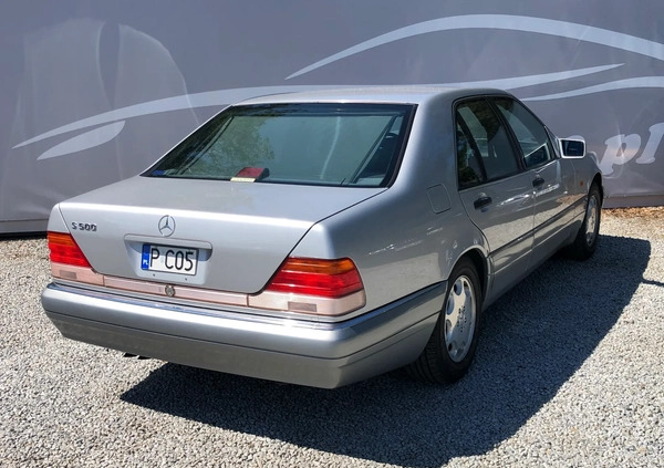 Mercedes-Benz Klasa S cena 159999 przebieg: 38120, rok produkcji 1996 z Poręba małe 407